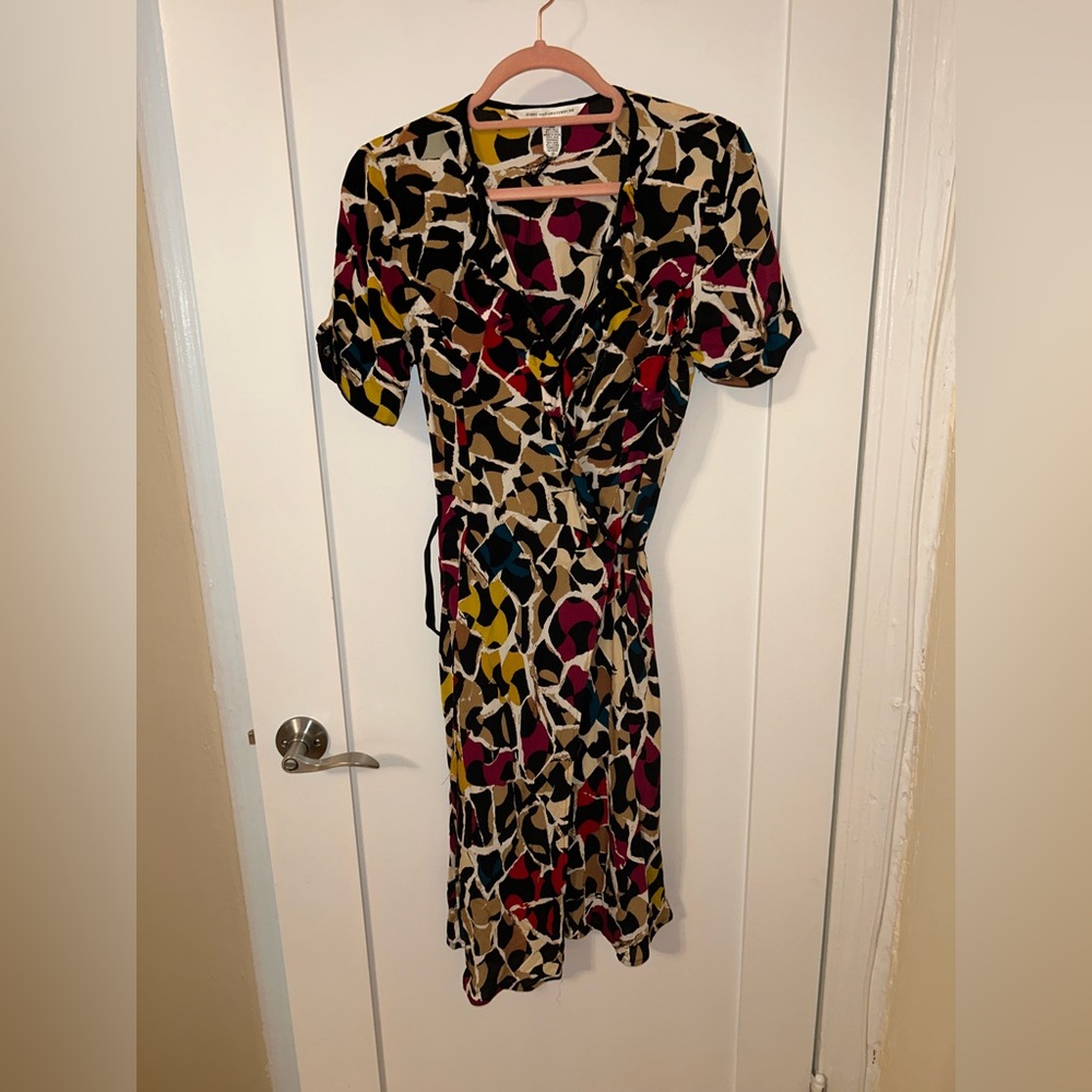 DVF Wrap Knee Length Dress